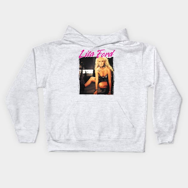 Rock woman_musician_4 Kids Hoodie by Press Play Ent